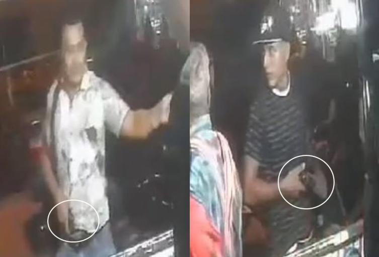 En video: Sujetos armados atracaron a clientes de un taller de moto en el barrio Jardín