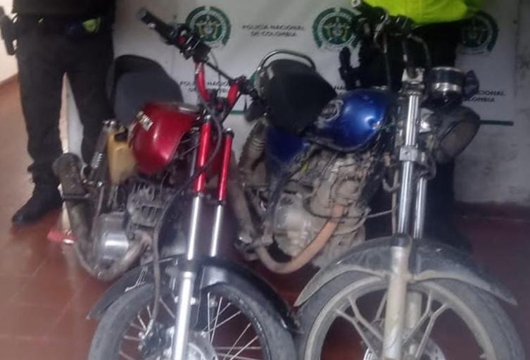 Recuperaron dos motocicletas hurtadas en Gaitania, al sur del Tolima