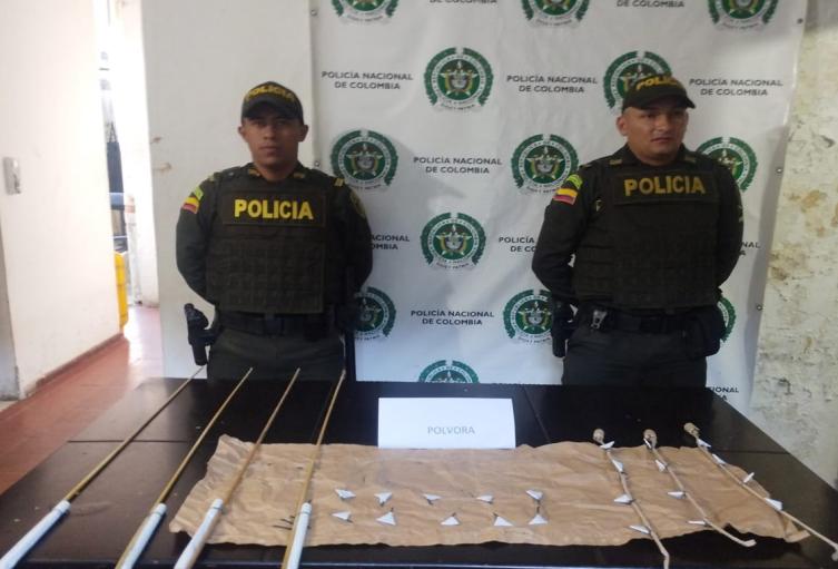 Pólvora incautada