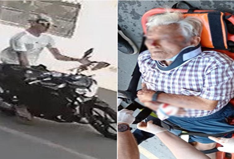 Buscan desalmado motociclista que arrolló a un abuelito en Los Mandarinos