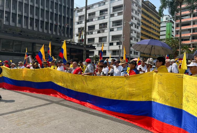 Marchas contra gobierno en Ibagué