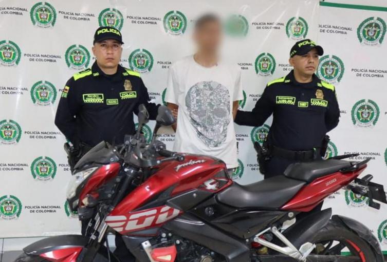 ¡Por fin! Le cayeron a alias ‘El Rolo’ por el hurto de una motocicleta en el Totumo