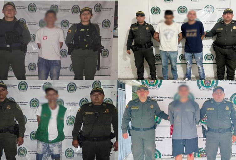 Capturaron varias personas dedicadas al hurto en todas sus modalidades en Ibagué