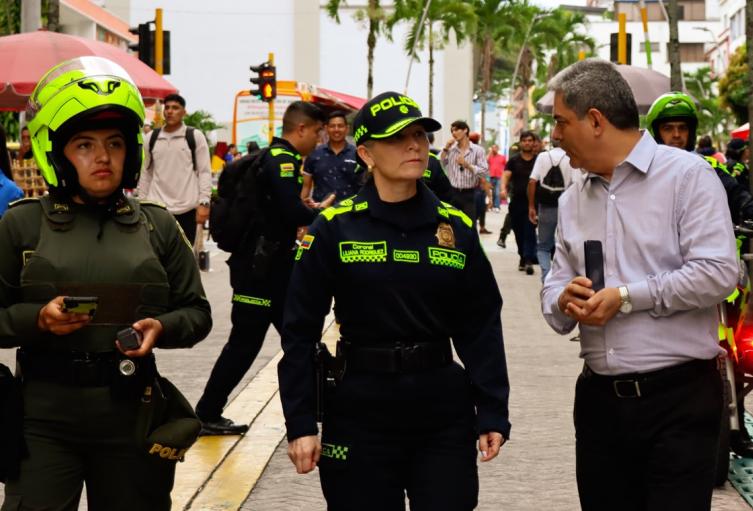 Autoridades intervinieron la carrera 3ª desde el Parque de Bolívar hasta en Parque de Galarza en Ibagué