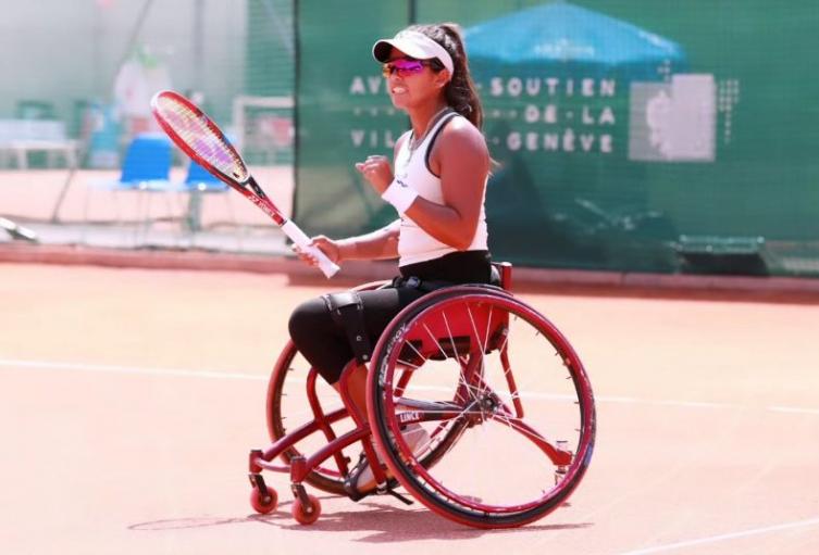 Angélica Bernal, deportista paralímpica de tenis 
