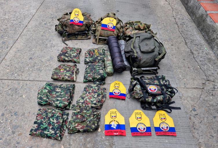 Material incautado, Huila
