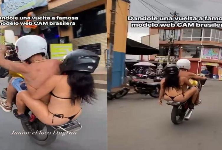 Influencers sin Ropa | Maniobras Irresponsables | En Moto | Julio 2025