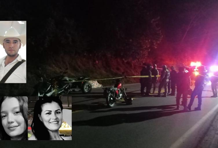 Tres personas asesinadas sobre la Ruta 45 en el Huila