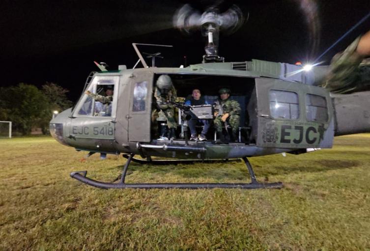 En helicóptero fue evacuado de Paicol  Julio Cesar Triana 