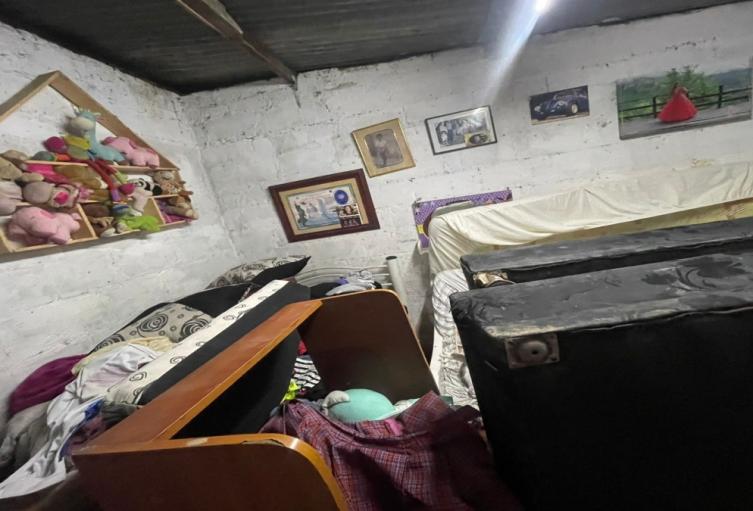 Vivienda afectada barrio Las Delicias