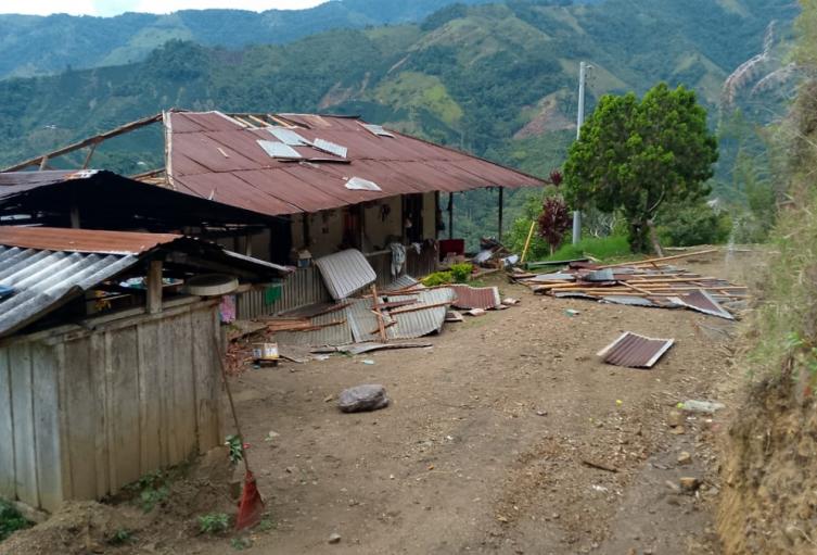 Vivienda destruida vía Dantas