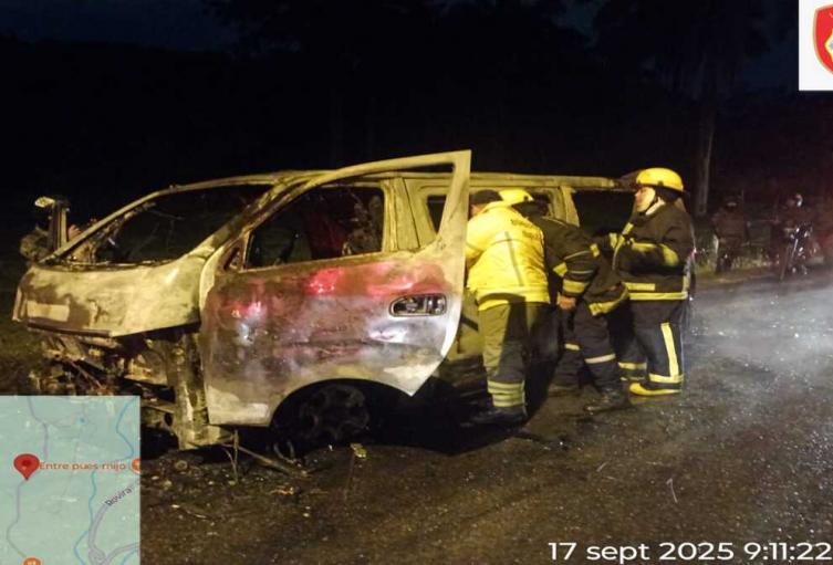 Vehículo Incinerado | Hurto a Vehículo | Vehículo de Transporte de Pasajeros | Septiembre 2025
