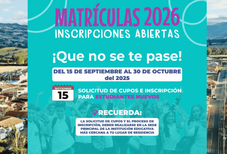 matrículas 2026 Fusagasugá 