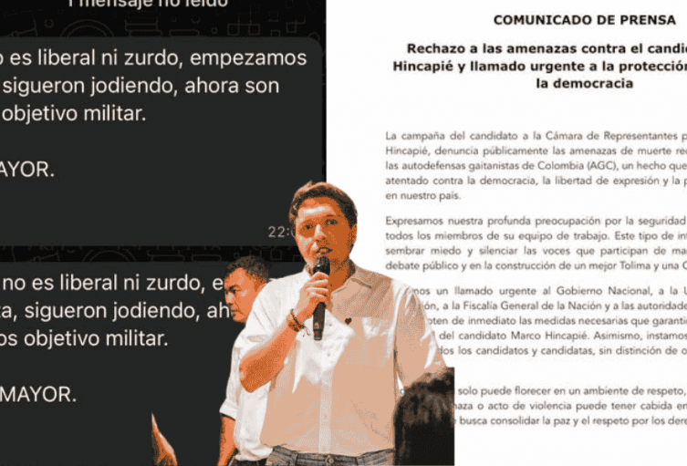 Amenazas contra candidato Marco Hincapié Amenazas contra candidato Marco Hincapié