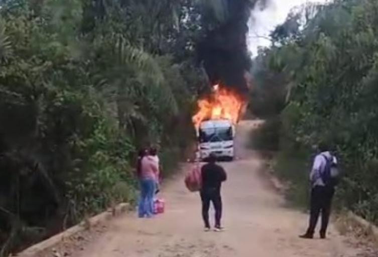 Bus incinerado Tolima | Rovira - Playarrica | Inseguridad Rovira | Septiembre 2025