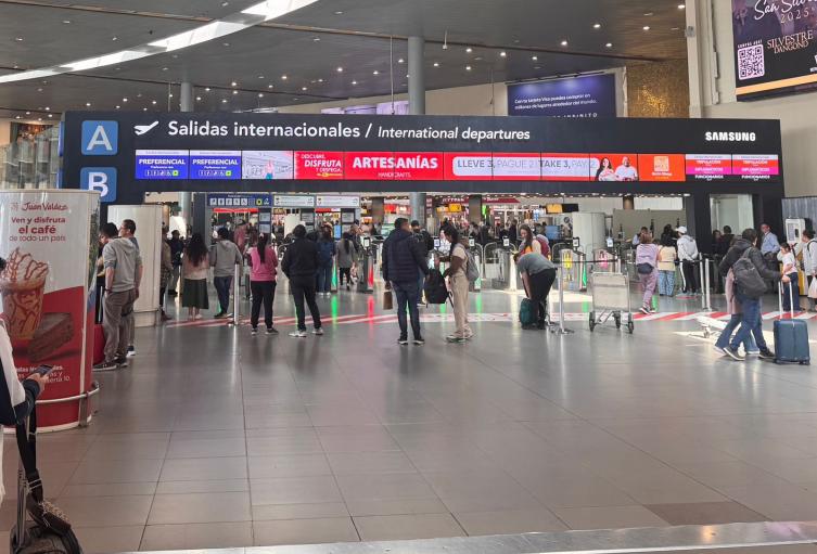 Salida vuelos internacionales El Dorado 