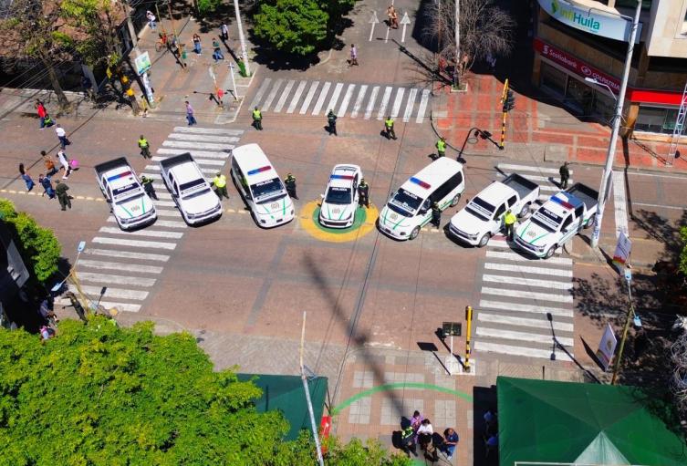 Policía Metropolitana de Neiva con nuevo parque automotor