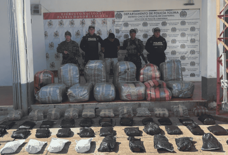 Operativo en Rioblanco permitió incautar 350 kilos de marihuana