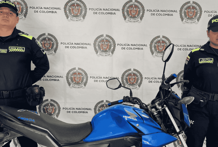 Recuperan motocicleta reportada como hurtada en operativo en el sur del Tolima