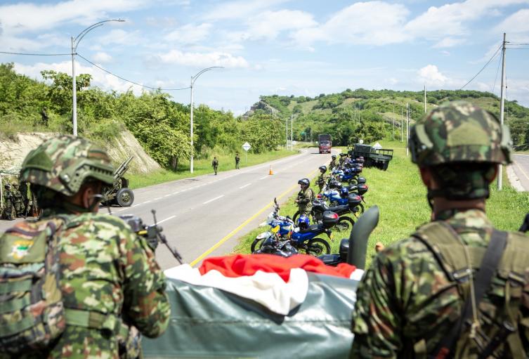 Integrantes de la Novena Brigada