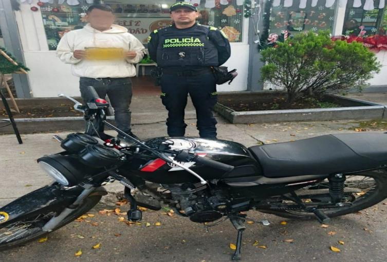 Moto recuperada Ibagué 