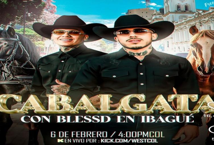 Cabalgata Blessd y Westcol Ibagué 