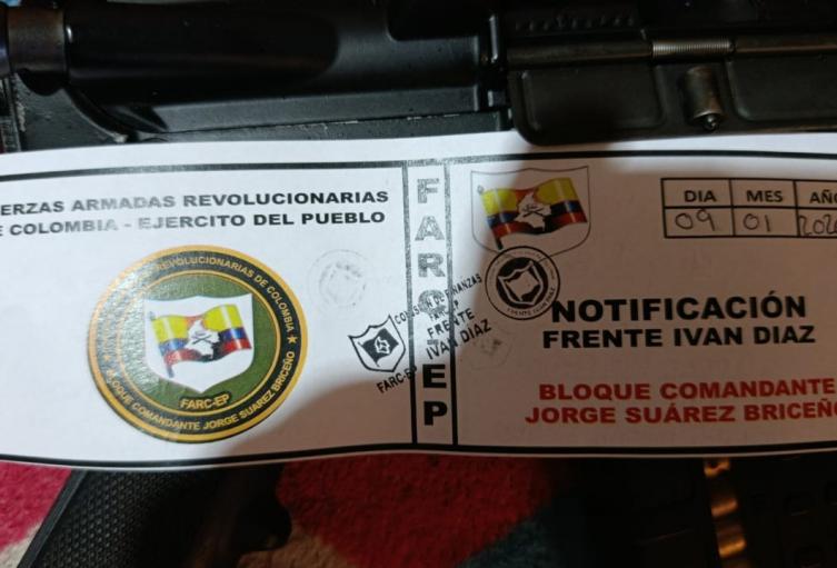 Panfleto citatorio en Baraya