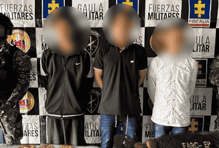 Captura de tres integrantes de estructura armada ilegal en zona rural de Ibagué