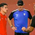 Laurent Blanc, técnico del Al-Rayyan, y James Rodríguez