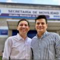 Andrés Hurtado, alcalde de Ibagué y Óscar Berbeo, secretario de Movilidad
