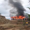 Incendio vivienda en la vereda San Simón, vía Tapias Parte Alta