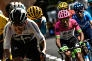 Egan Bernal y Daniel Martínez, ciclistas colombianos  