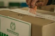 Votación Registraduría Nacional.