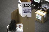 Votaciones de la consulta anticorrupción en Corferias
