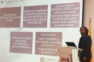 Juan Daniel Oviedo, director del Departamento Administrativo Nacional de Estadística, en Bogotá