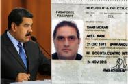 Nicolás Maduro, presidente de Venezuela, y el documento del colombiano Alex Saab