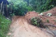 Dos derrumbes cayeron en San Luis, Antioquia, afectando la autopista Medellín-Bogotá