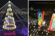 Árboles de Navidad en Bogotá y Barranquilla, en 2018