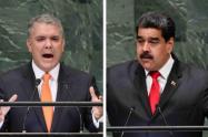 Iván Duque y Nicolás Maduro.