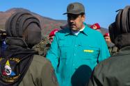 Nicolás Maduro, presidente de Venezuela, en Naguanagua, Carabobo, junto a sus Fuerzas Militares.