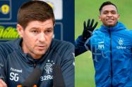 Alfredo Morelos y Steven Gerard, protagonistas con el Glasgow de Escocia