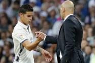 James Rodríguez y Zidane en el Real Madrid 
