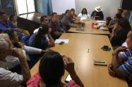 Reunión indígenas y campesinos