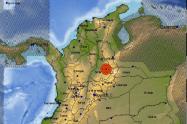 Temblor en la Mesa de los Santos