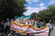 Minga indígena en el Tolima