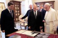 Vladimir Putin y el Papa Francisco
