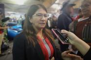 Sandra Ramírez, senadora del partido Farc 