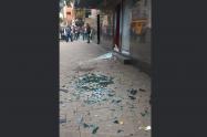 Detonación en la sede de Davivienda de Avenida Chile