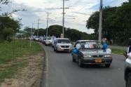 Cerca de 150 vehículos conformaron la Caravana de la Dignidad del candidato a la alcaldía de Ibagué por el Centro Democrático Leonidas López