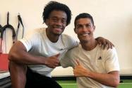 Juan Guillermo Cuadrado y Cristiano Ronaldo